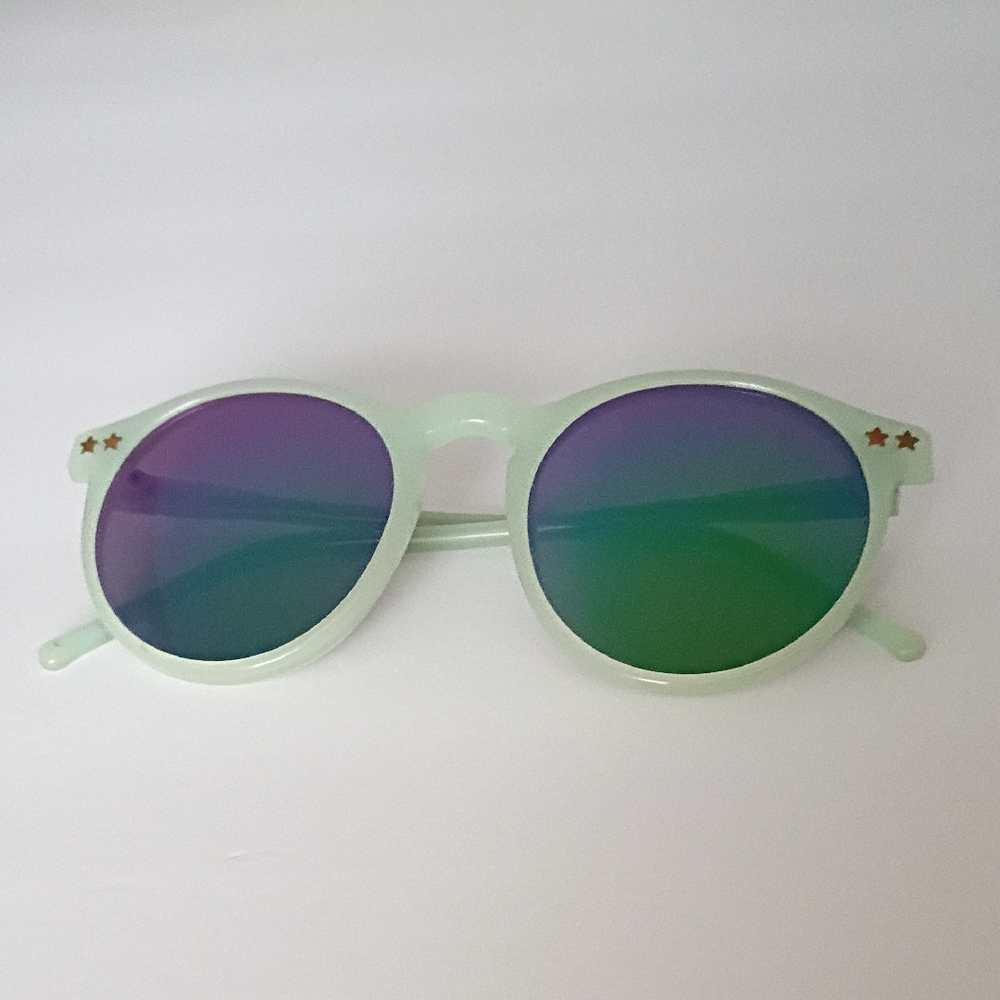Wildfox Steff Mint Green Sunglasses with Star Accents